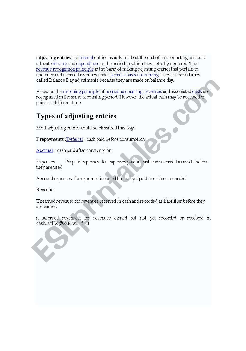 accounting worksheet