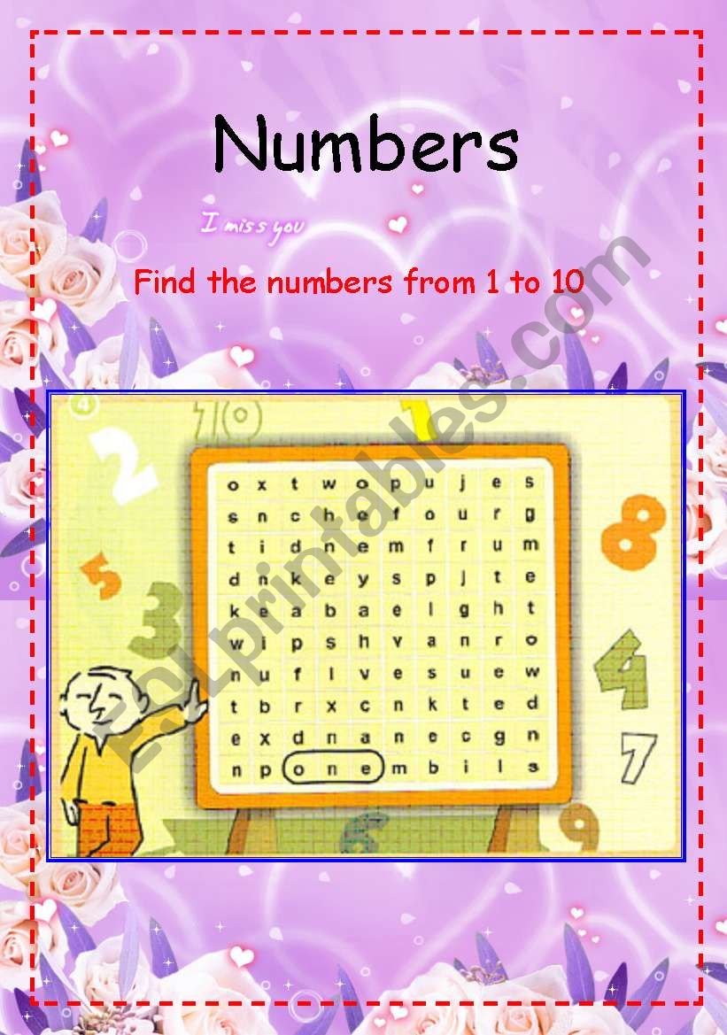 Numbers worksheet