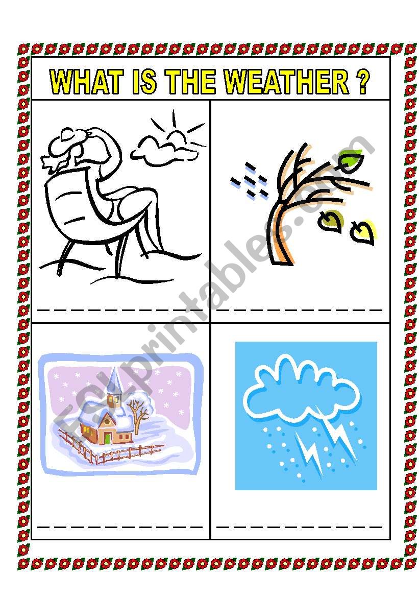 IDENTIFY THE WEATHER worksheet