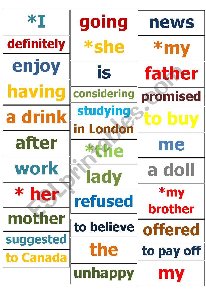 gerunds or infnitives worksheet