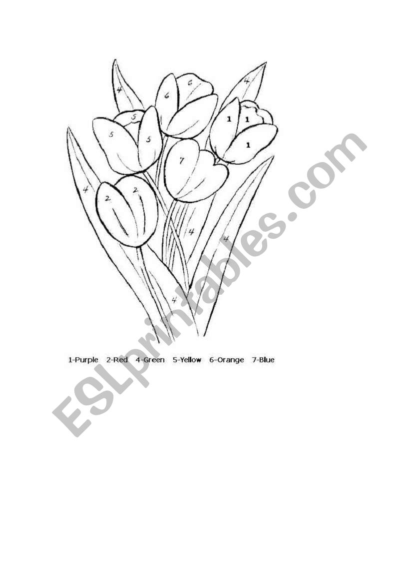 Flowers for mummy worksheet