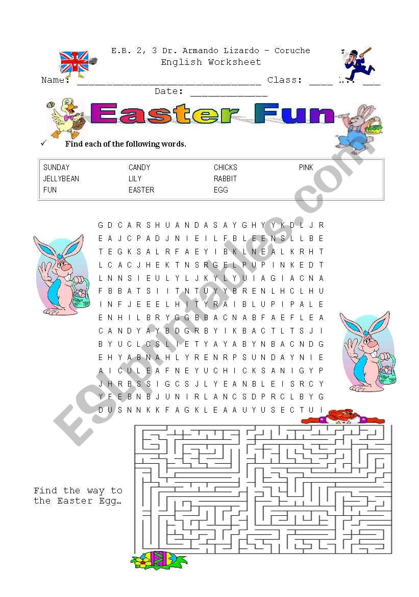 Easter Fun worksheet