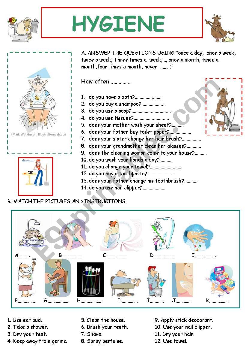 hygiene-esl-worksheet-by-derin