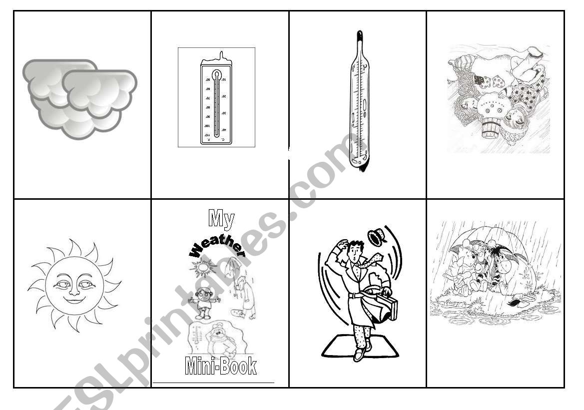 My weather mini book worksheet