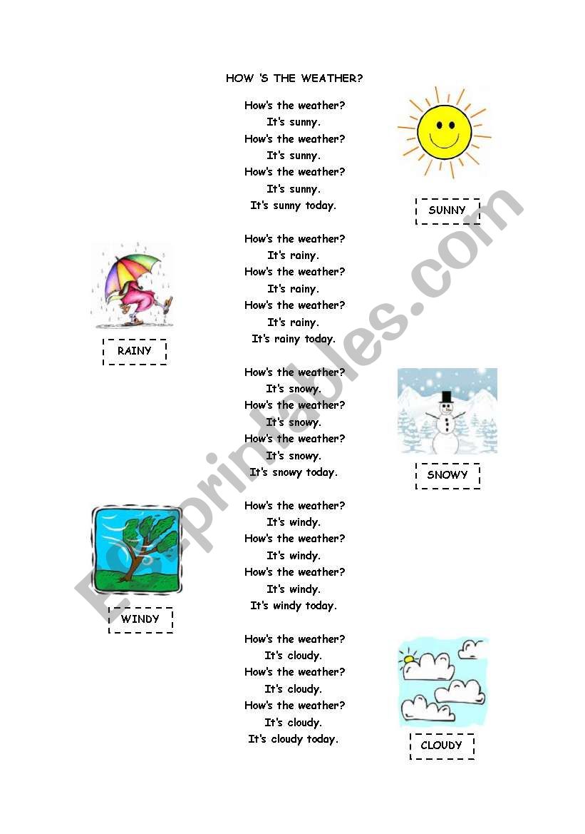 Weather! :) worksheet