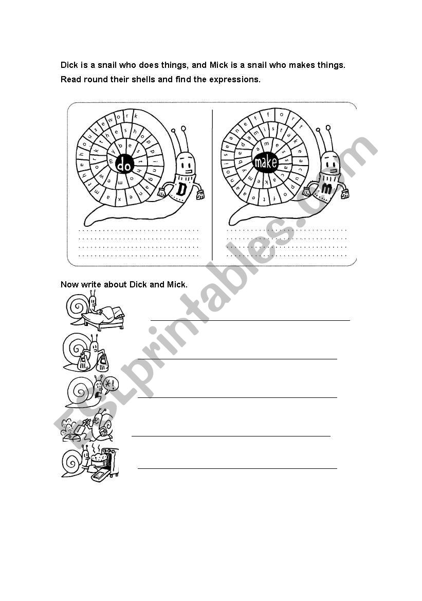 DO vs. MAKE worksheet