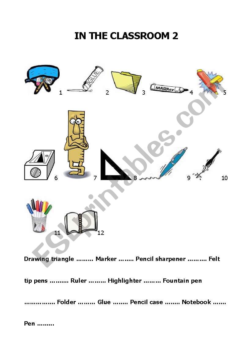 Build up your vocabulary - In the classroom 2