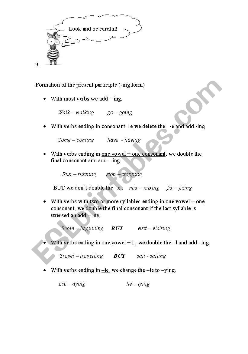 Present continuous 2 worksheet