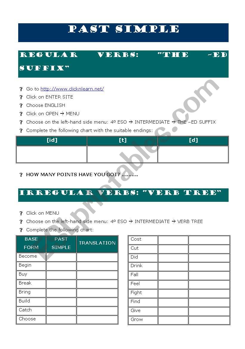 Past Simple: Regular & Irregular Verbs