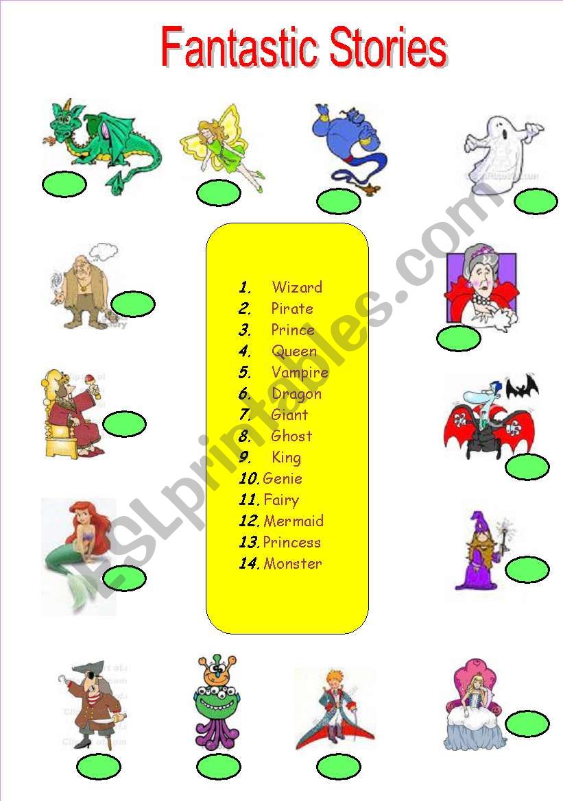 FANTASTIC STORIES worksheet