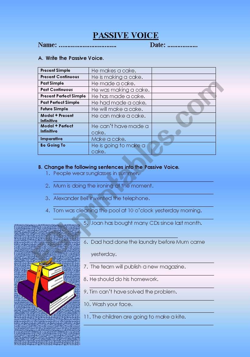 PASSIVE VOICE worksheet