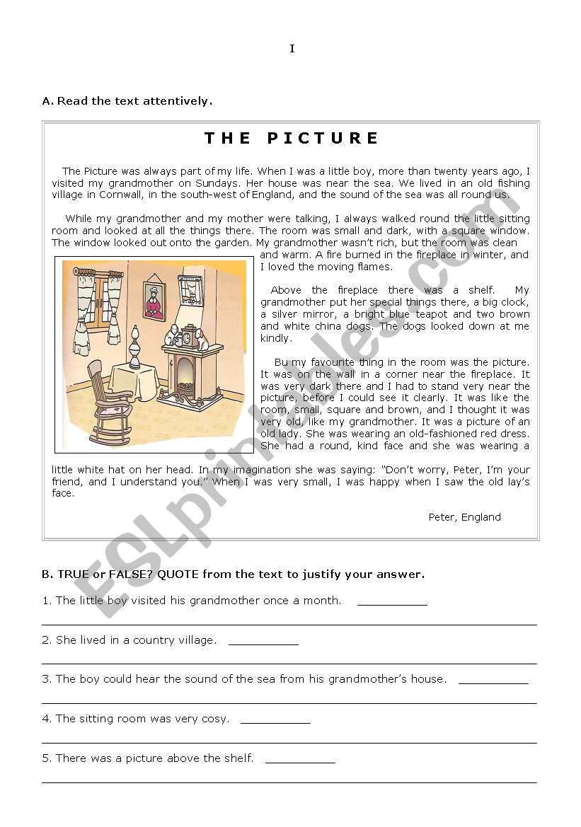 test on the topic HOME - 7th form