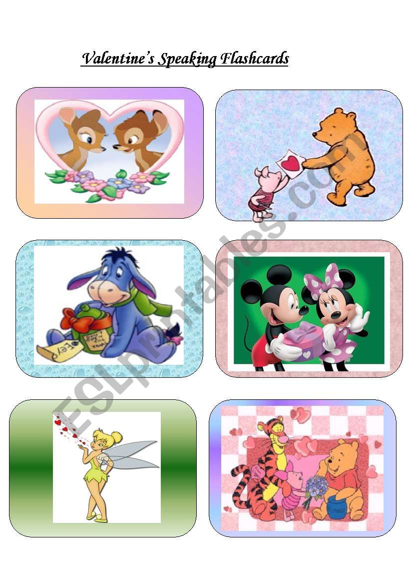 ValentineÂ´s Speaking Flashcards