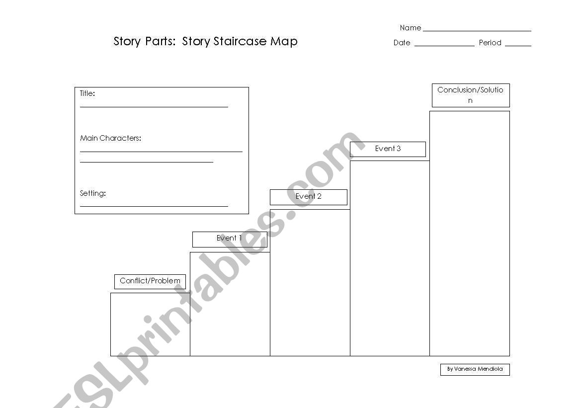 Story Staircase Map (Plot Organizer)