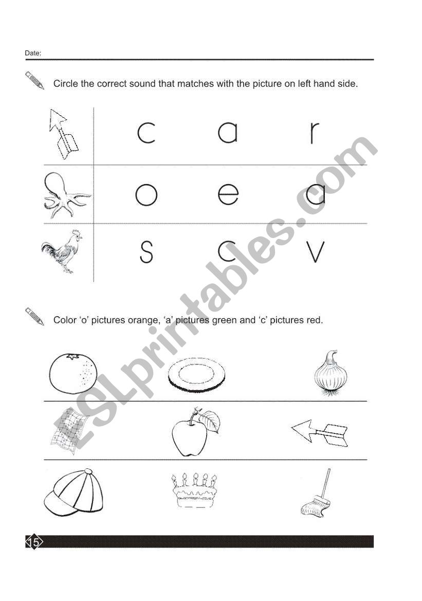 Alphabet reconition activities