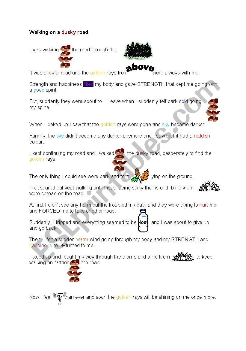 Picture Poem worksheet