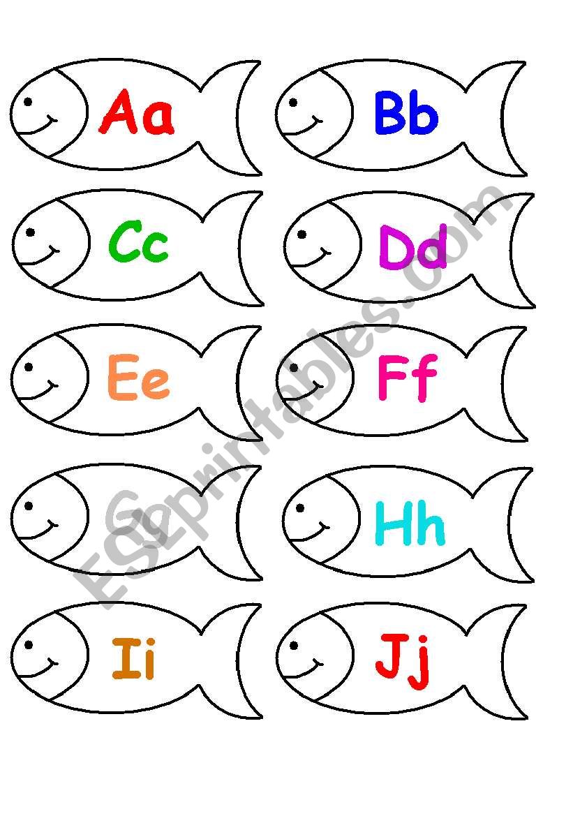 Alphabet Fish worksheet