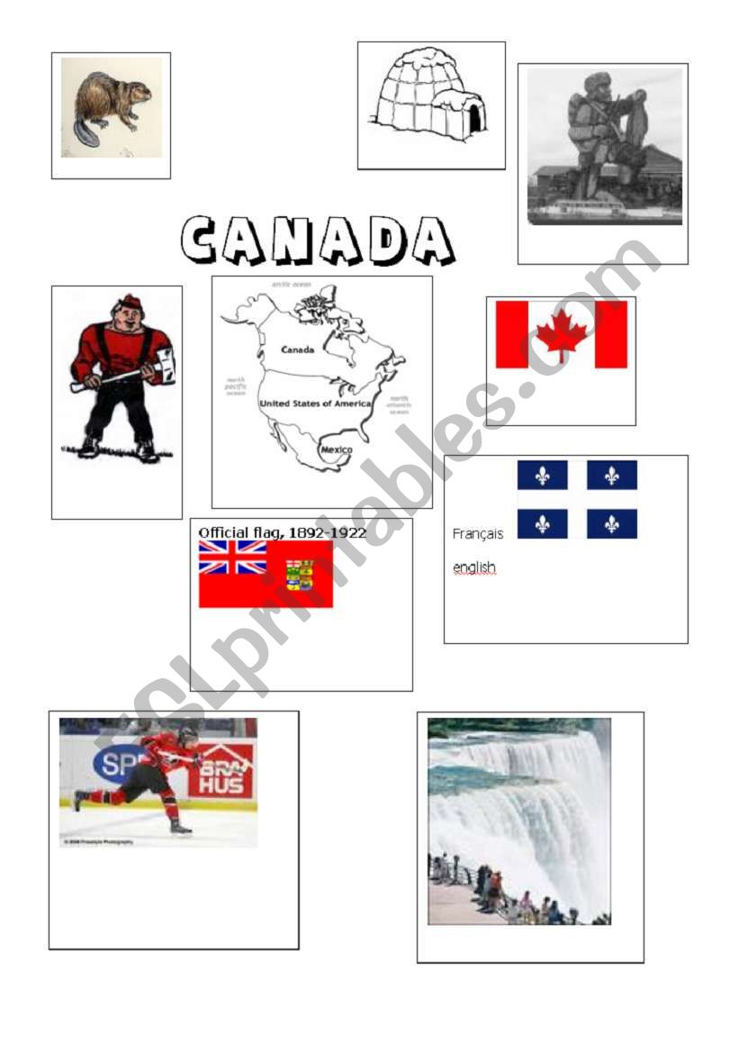 canada brainstorm sheet  worksheet