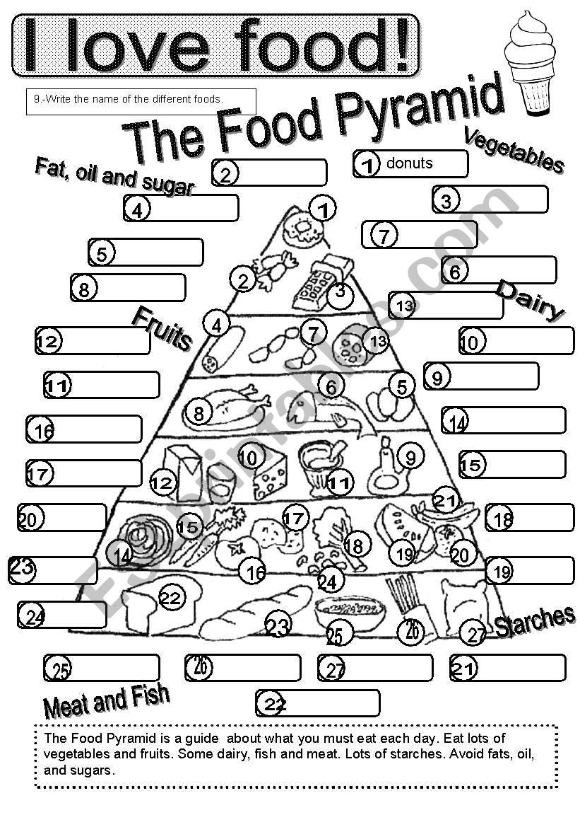 Basic Foods #3 worksheet