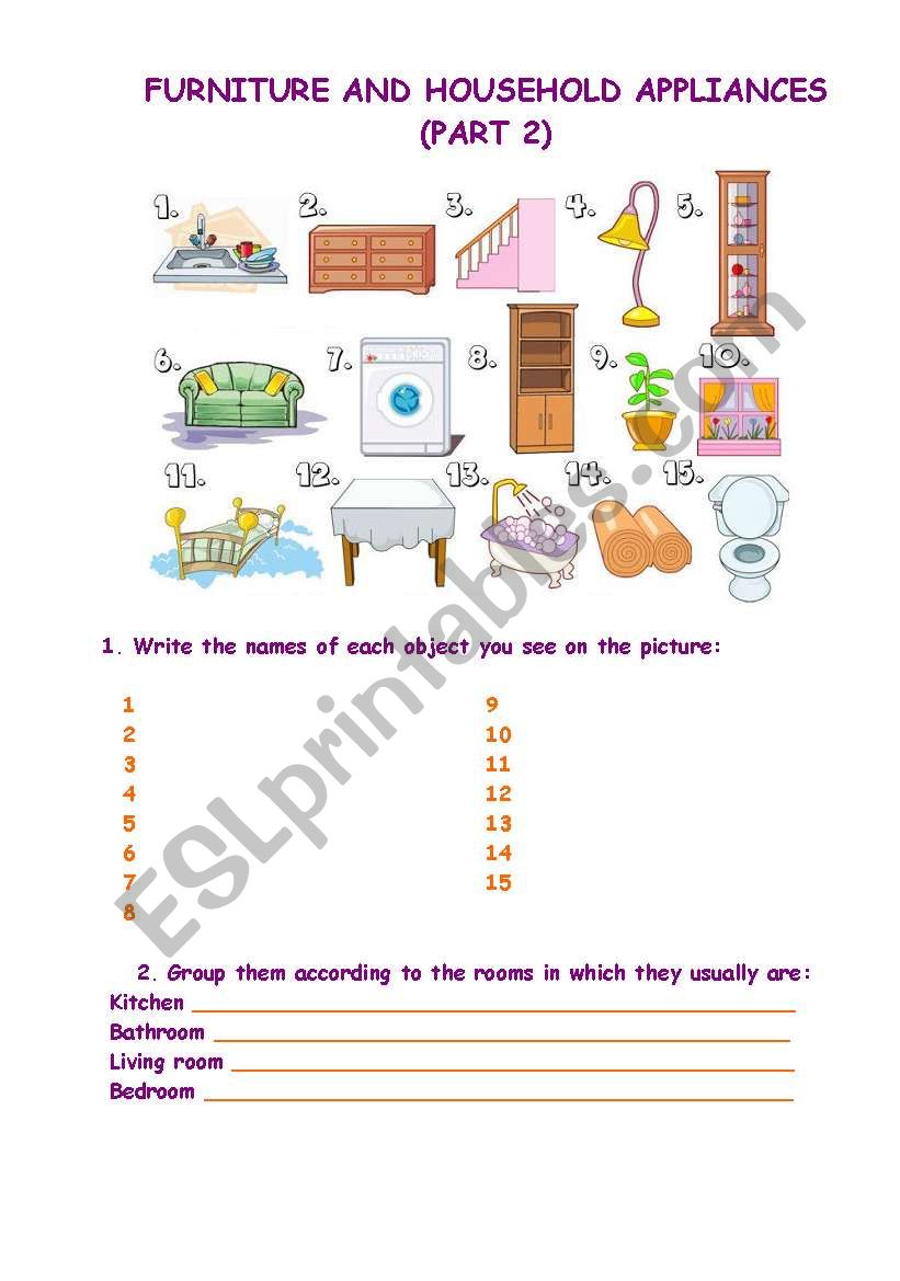 FURNITURE AND HOUSEHOLD APPLIANCES 2