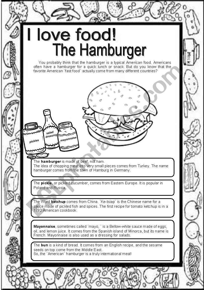 Basic Foods #4 worksheet