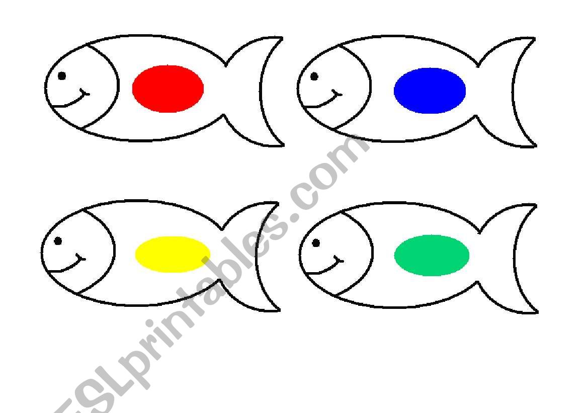 What color is the fish? worksheet