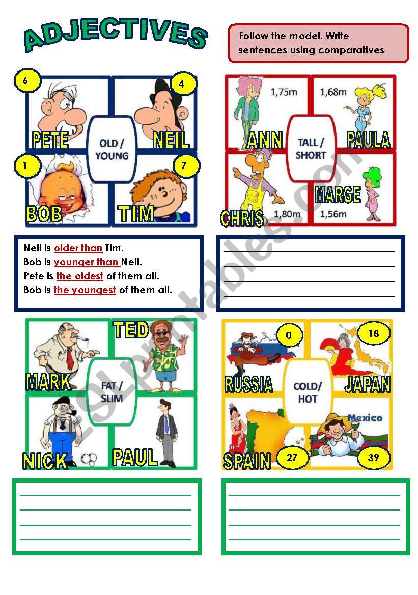 ADJECTIVES worksheet