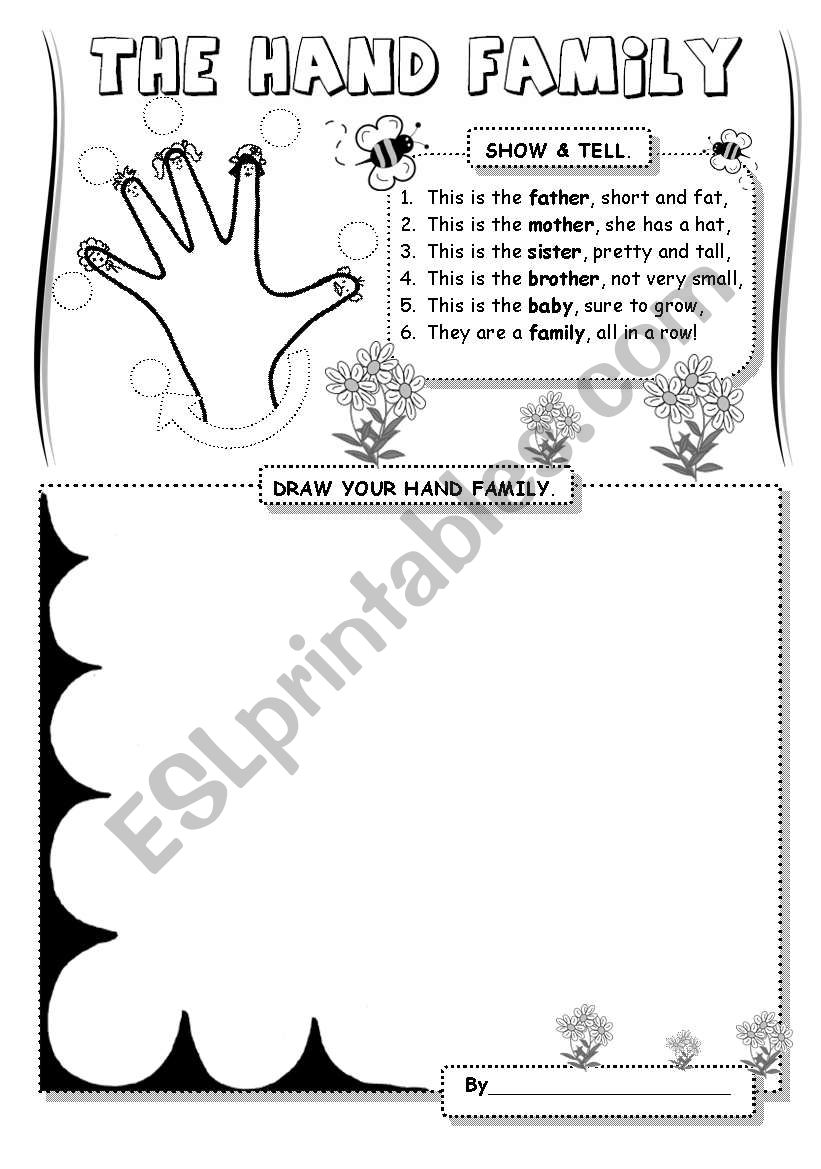 The Hand Family (1) worksheet