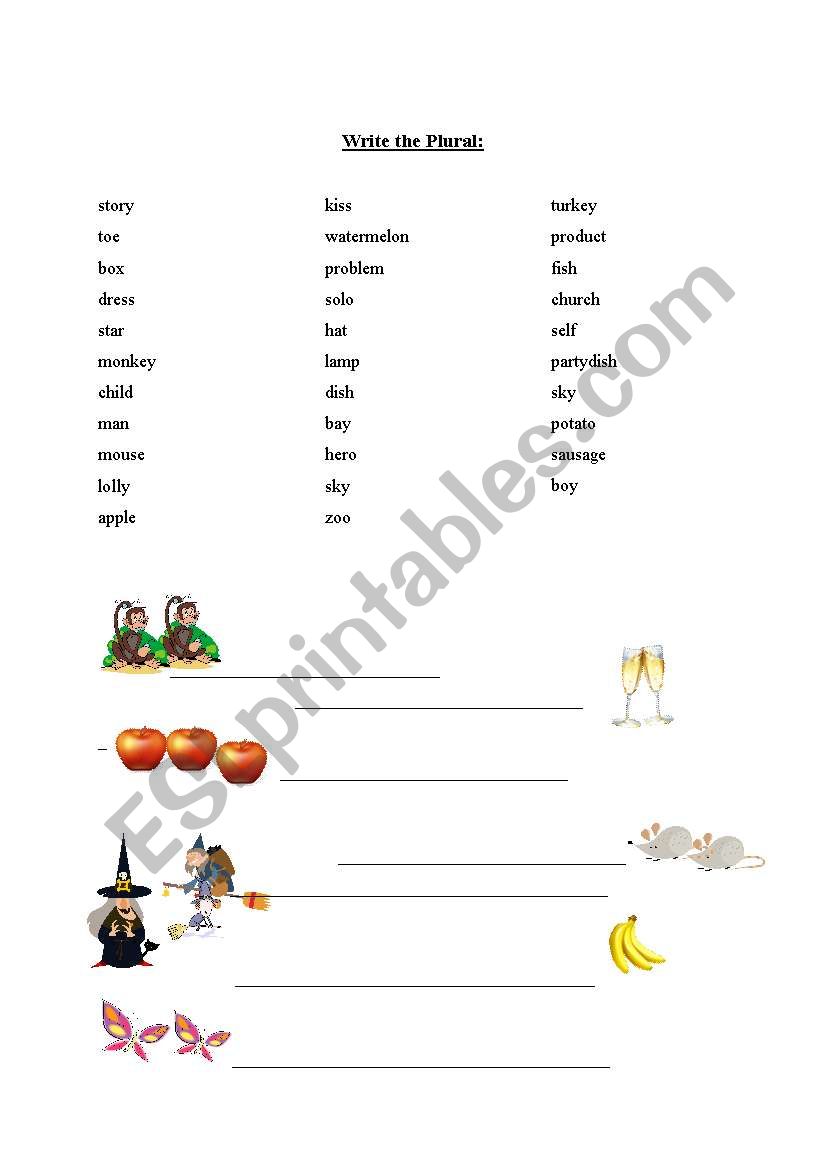 Plural Forms worksheet