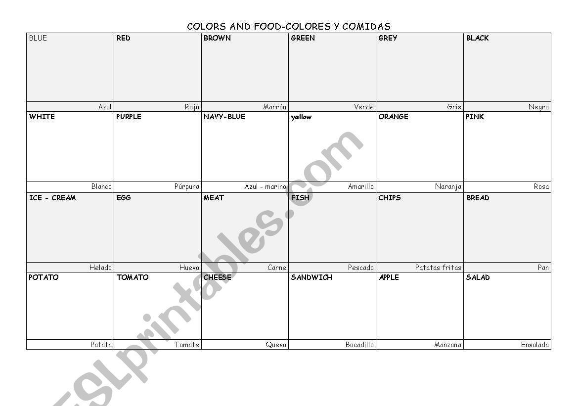 DRAW worksheet