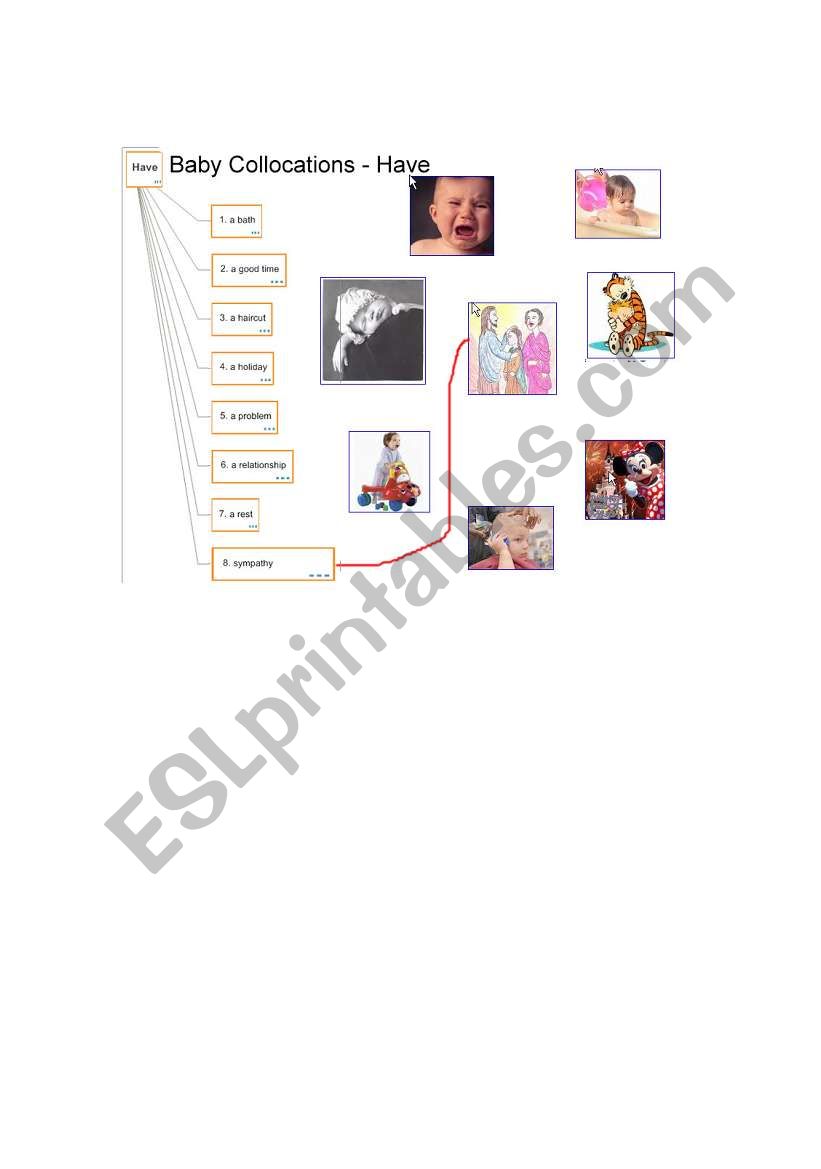 Baby Collocations - Have worksheet