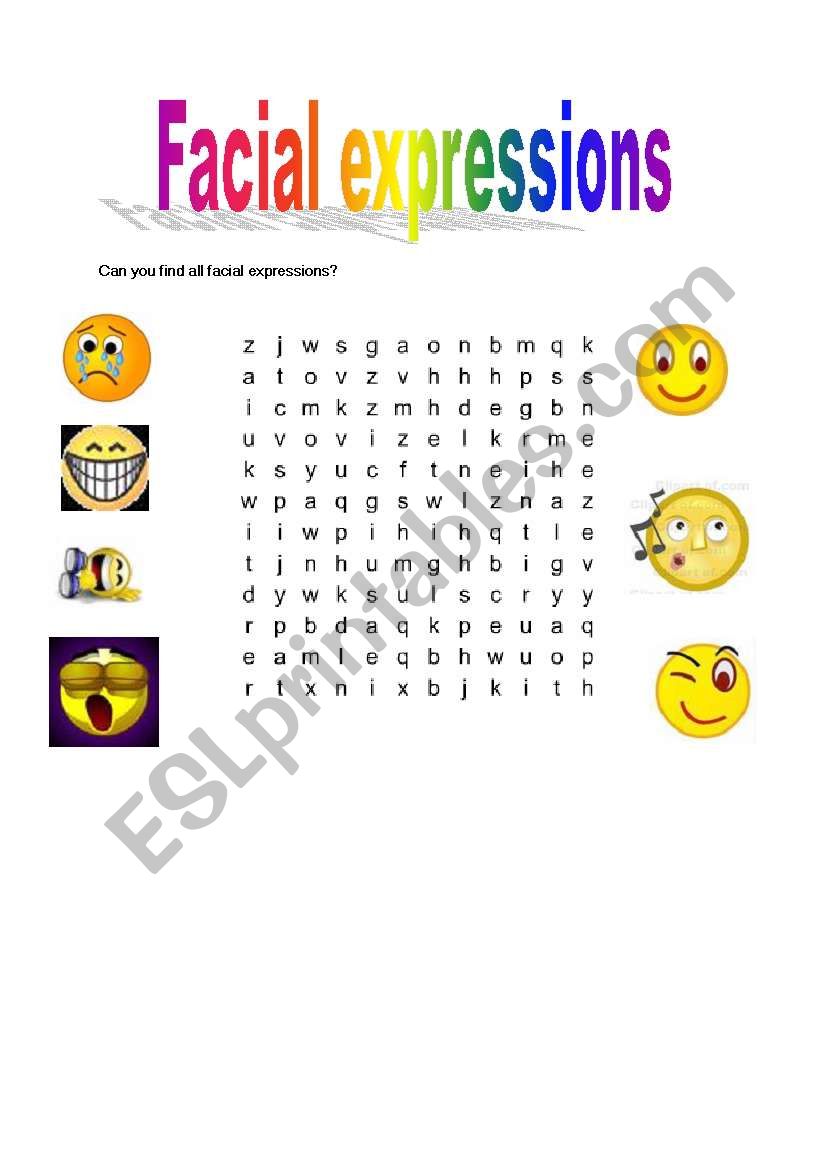 english-worksheets-facial-expressions