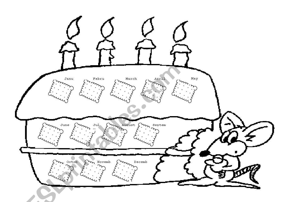 birthday cake worksheet