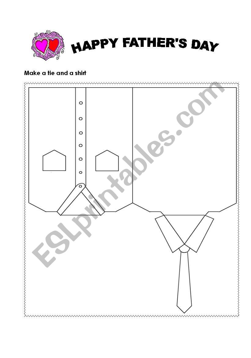 FatherÂ´s Day  worksheet