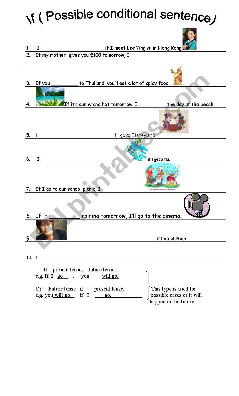 conditional sentence worksheet