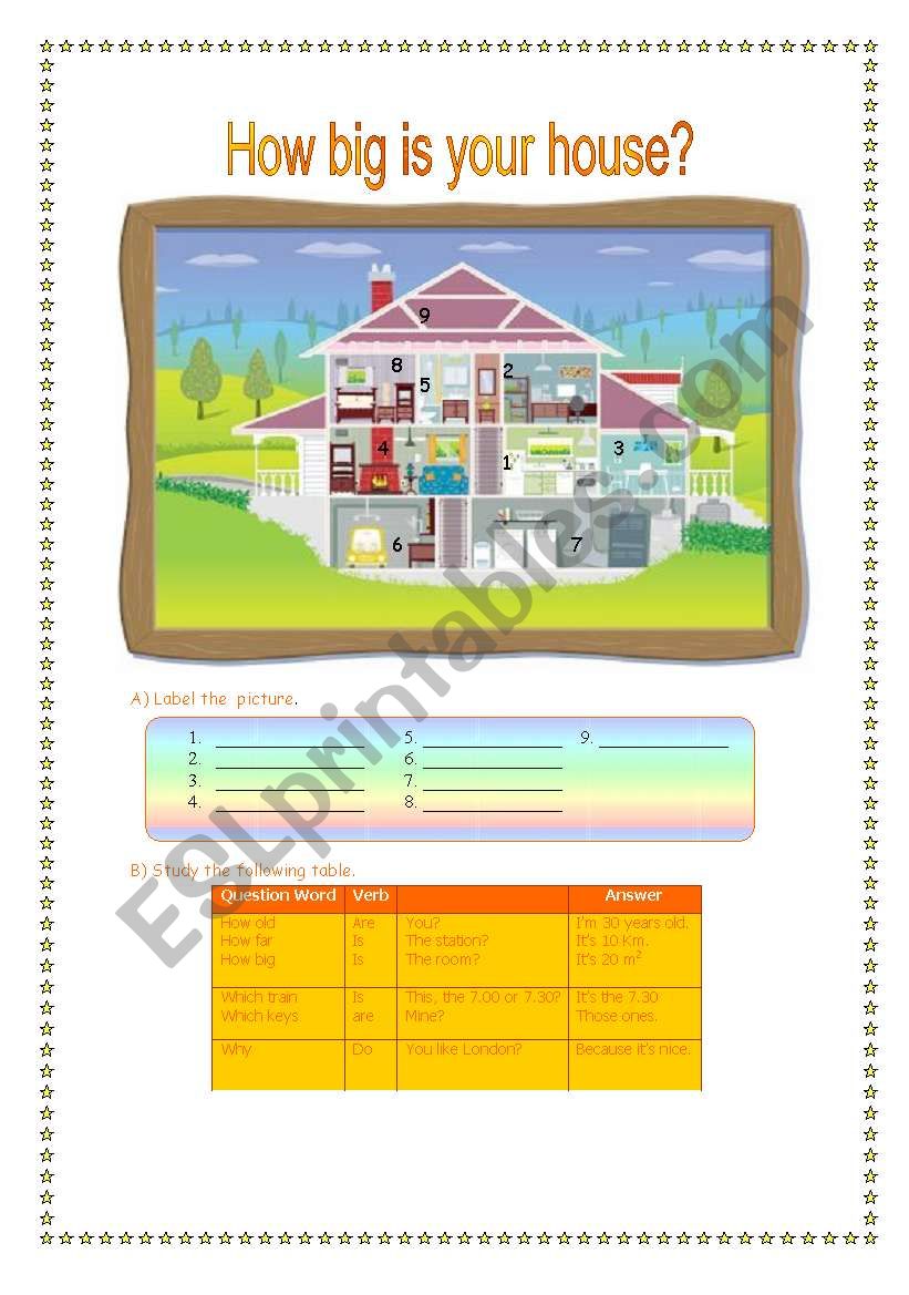 question word worksheet