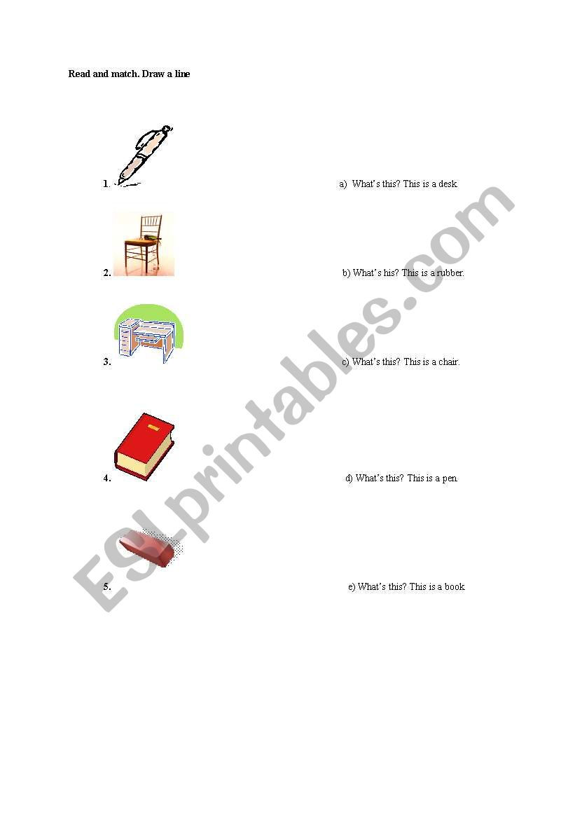 Whats this? and Its... worksheet