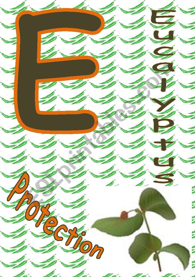 floral Alphabets-E worksheet