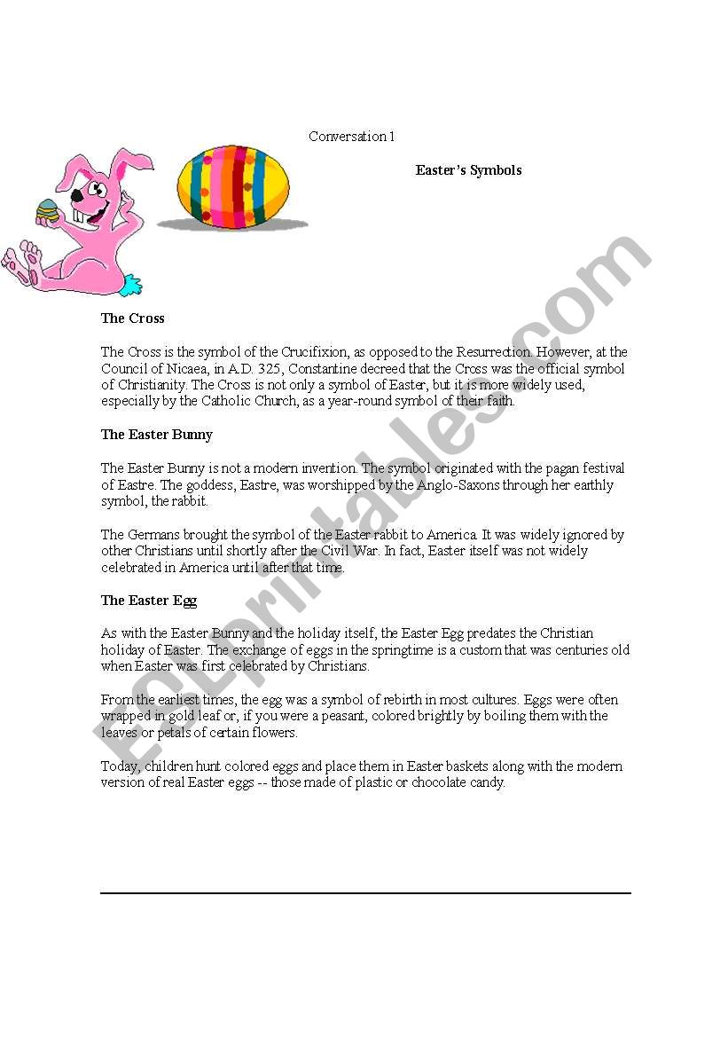 Easter worksheet