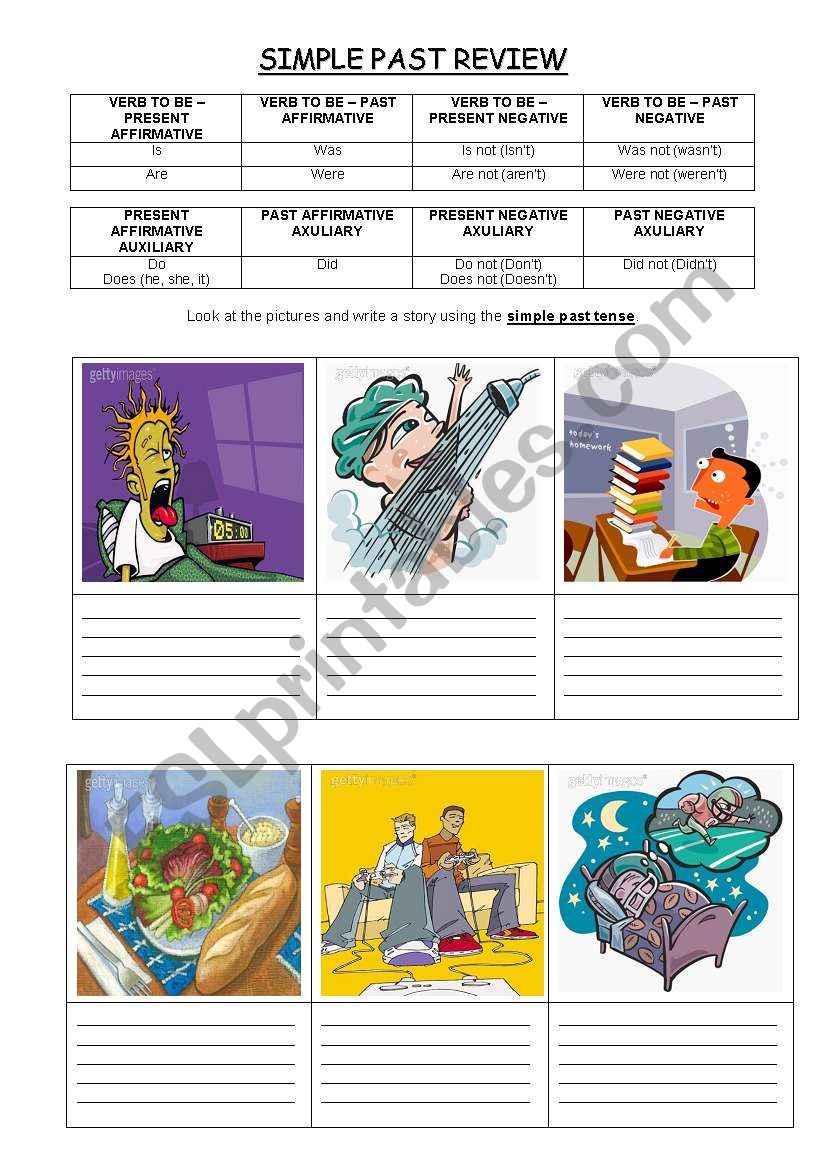 SIMPLE PAST REVIEW worksheet