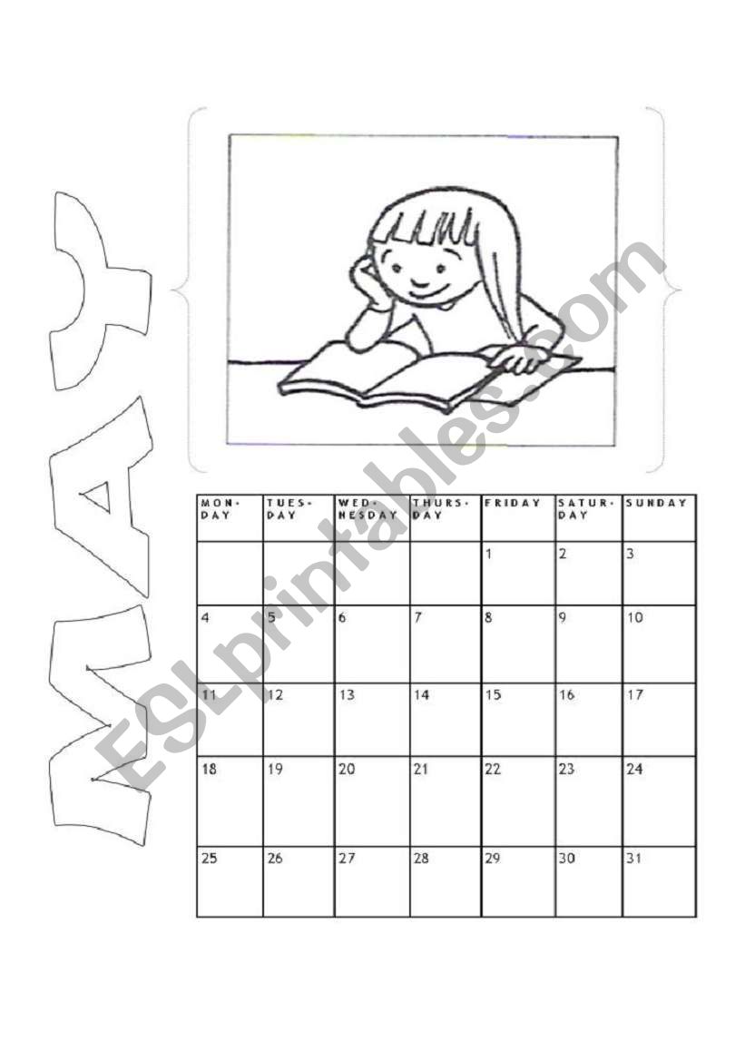 Calendar (2/4) worksheet