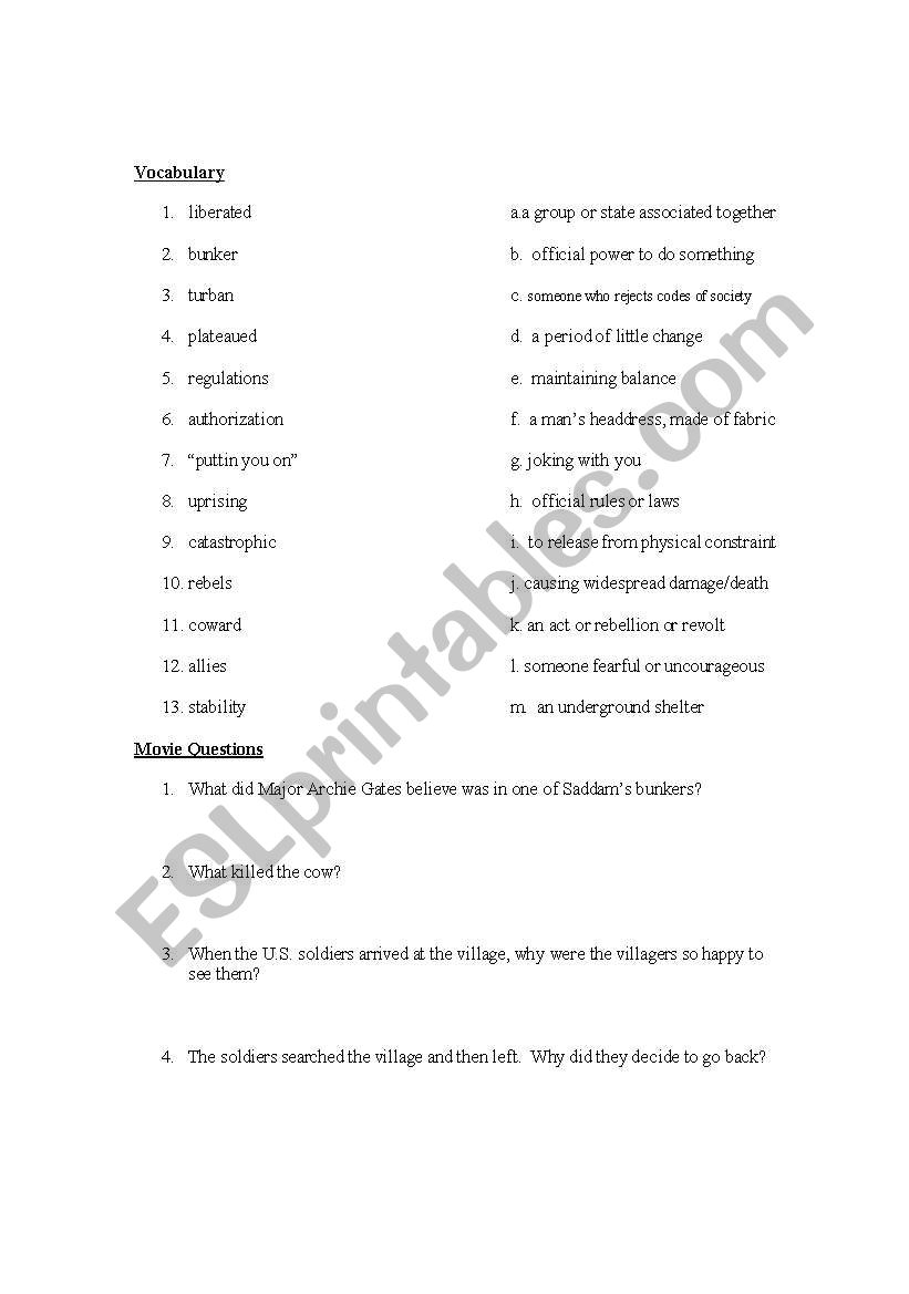 Three Kings Video Worksheet worksheet