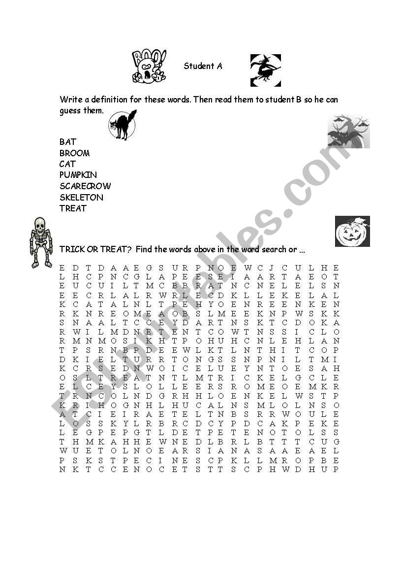 Halloween for grown-ups worksheet