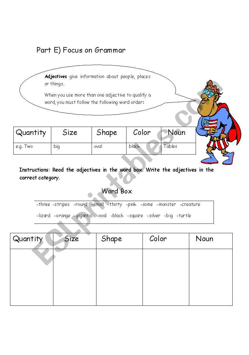 Focus on Form worksheet