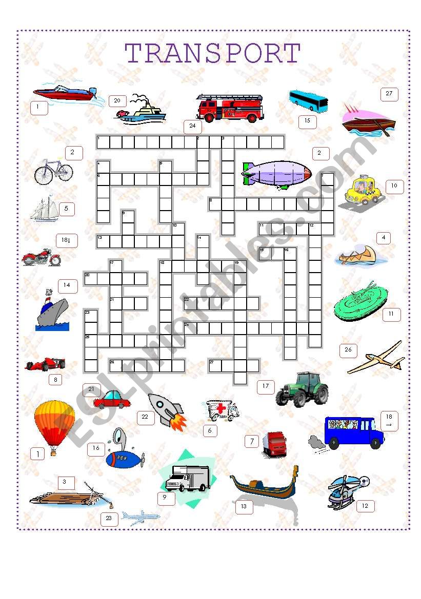 Transport crossword (corrected)