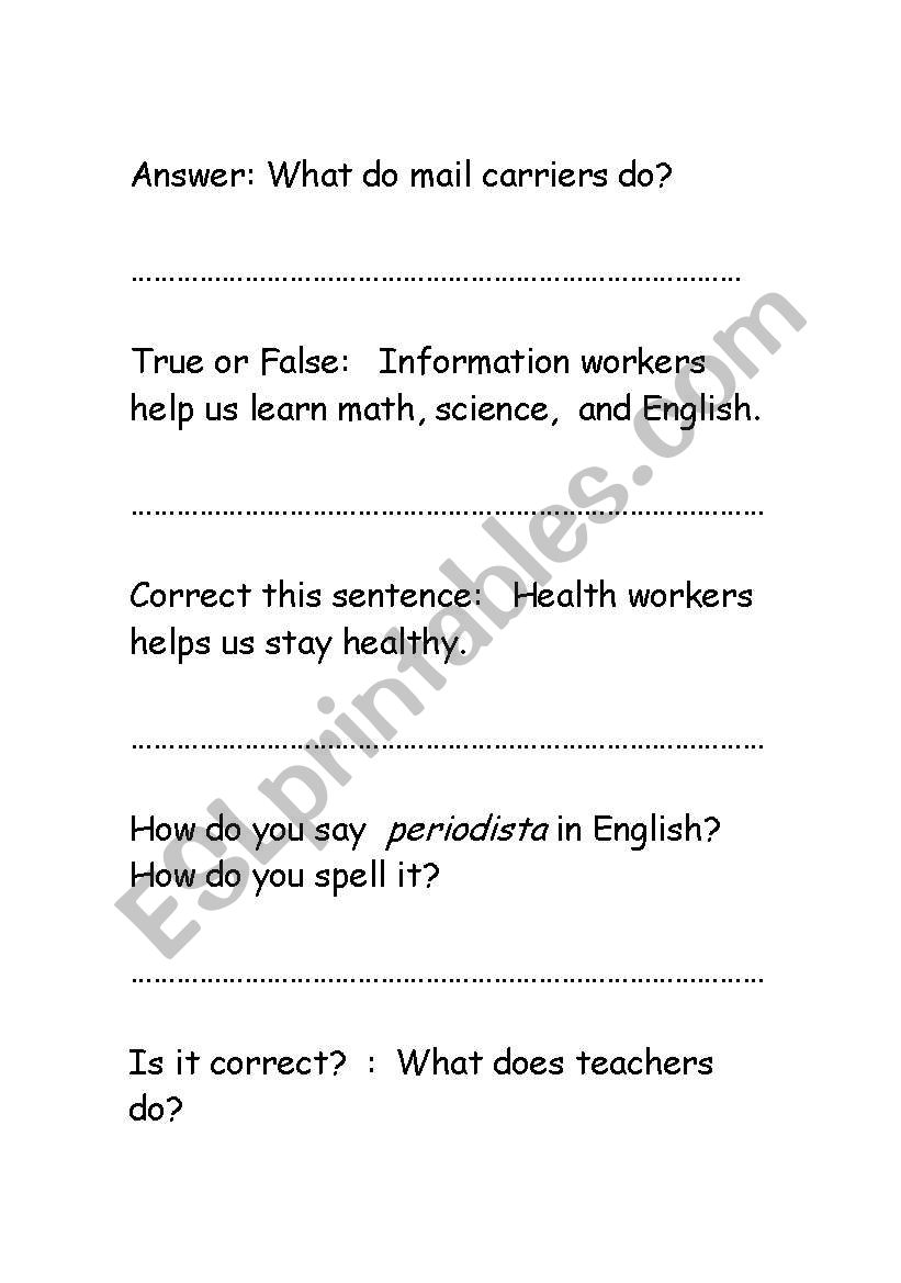 Jeopardy questions worksheet