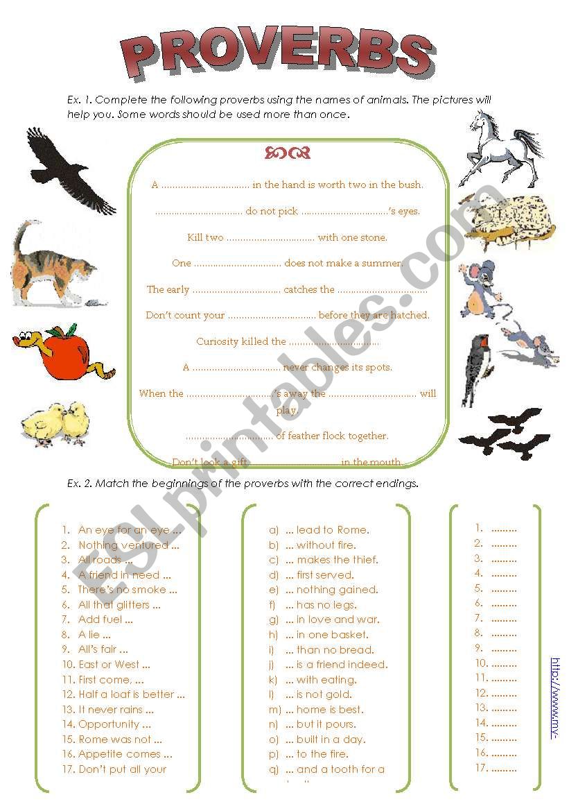 english-proverbs-esl-worksheet-by-my-english-edu-pl