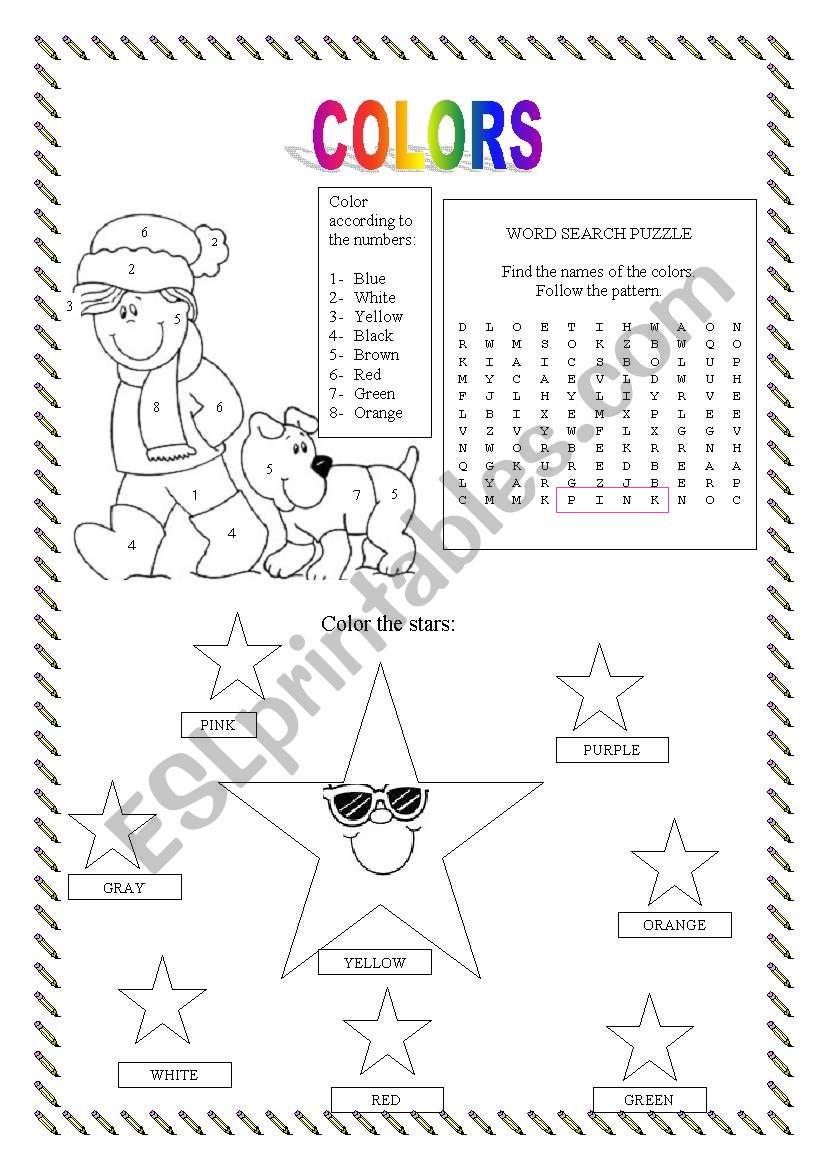 Colors worksheet