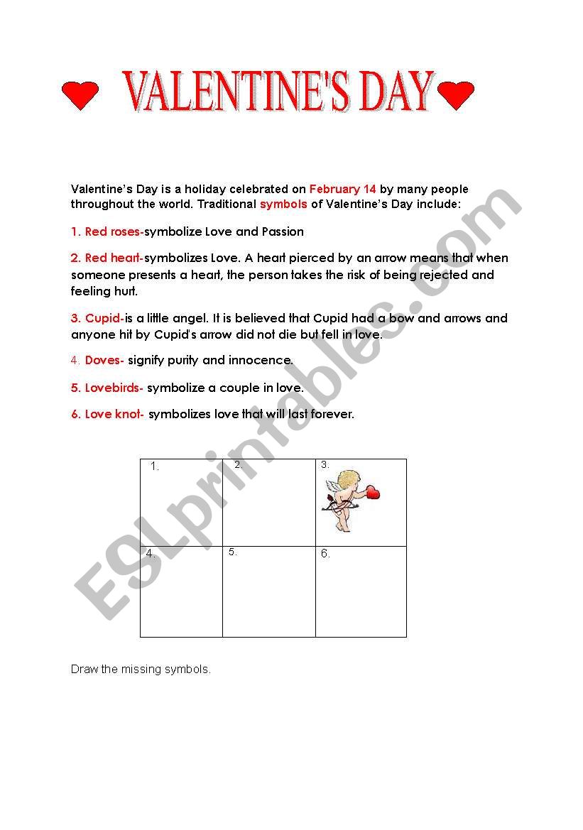 valentines day worksheet