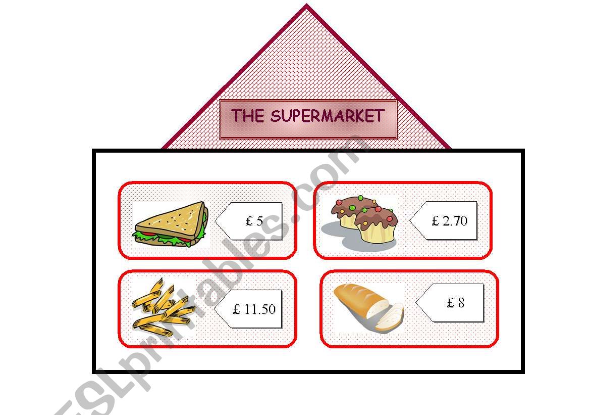 The supermarket worksheet
